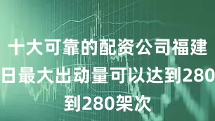 十大可靠的配资公司福建舰单日最大出动量可以达到280架次